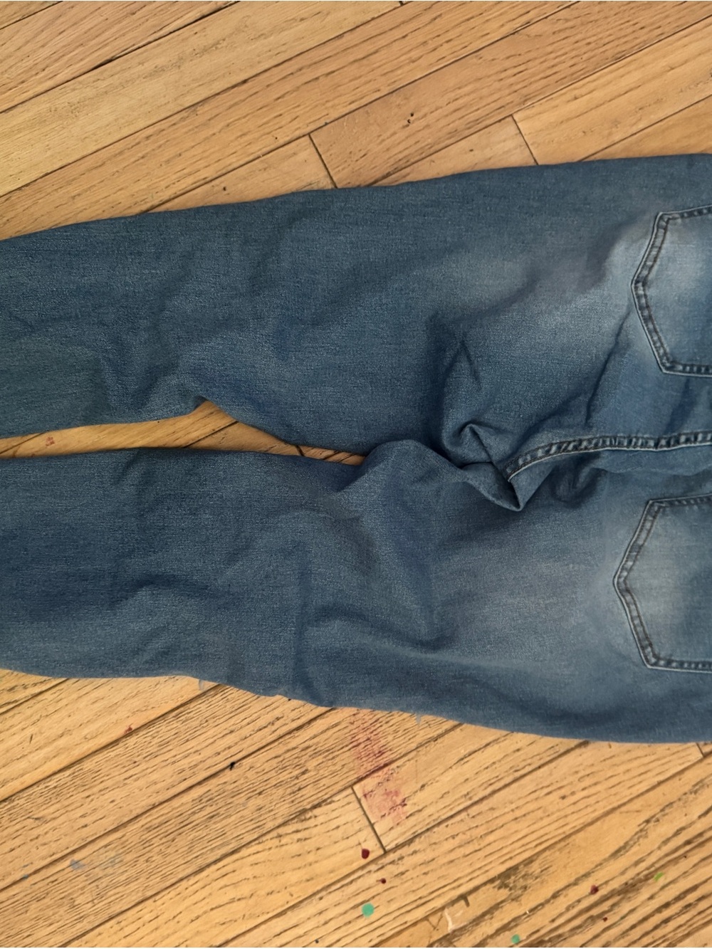 Celebrity Ace High Rise Stitched Cuff Distressed Jeans Size 16 - Picture 6 of 7